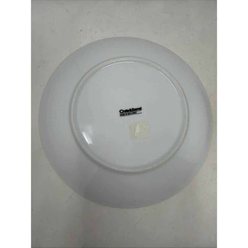Set of 2 Crate & Barrel “Bloom” Daisy Flower 8.75” Salad Plates NWT